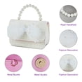 thumbnail image 3 of Duryarhall Mini Pearl Bow Crossbody Purse, Cute Princess Handbag with Chain Strap For Women, 3 of 6