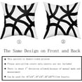 thumbnail image 5 of Black and White Pillow Covers 18x18 Set of 2 Boho Design Abstract Modern Art Line Minimalist Style Geometric Decorative Throw Pillows Bohemian Pillowcase Cotton Square Cushion Cover for Couch Sofa Bed, 5 of 6