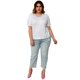 thumbnail image 4 of Blusa con pedrería, talla extra modelo 3022-L (blanco) blanco 42 Roman Fashion Blusa extra 3022-L, 4 of 5