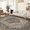 AR1006-BGB, variant on DEORAB 5'x7' Area Rugs for Living Room, Non Slip Machine Washable Vintage Indoor Rug, Low Pile Print Rug for Bedroom Dining Room Home Office