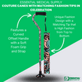 thumbnail image 4 of Essential Medical Supply Couture Offset Fashion Cane with Matching Standing Super Big Foot Tip, Celebration Style, 4 of 6