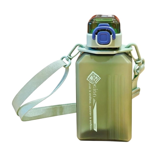 Plastic Cup With Lid 18 cm Tall Sports Water Bottle For Direct Drinking Fast Heat Dissipation Low Temperature Storage