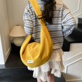 thumbnail image 4 of Women Dumplings Bag Cartoon Bear Shoulder Bag Simple Crossbody Bag Commuting Bag Large Capacity Messenger Bag for Travel Yellow, 4 of 4