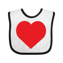 Inktastic Red Heart Boys or Girls Baby Bib