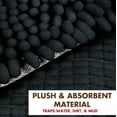 thumbnail image 4 of GFDYREE - Ultra Absorbent Microfiber Chenille Dog Bath Shammy Towel with Hand Pockets, Durable, Quick Drying, Washable, Prevent Mud Dirt (Color: Charcoal), 4 of 7