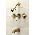thumbnail image 2 of Kingston Brass KB233PLAB Victorian Tub and Shower Faucet, Antique Brass, 2 of 5