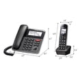 thumbnail image 3 of Sistema telefónico con cable/inalámbrico Panasonic KX-TGB852B - 2 auriculares, 3 of 7