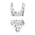 thumbnail image 5 of Daiia Undersea Animals Women's Bikini Set Two Piece Swimsuit High Waisted Bikini Adjustable Straps Bikini Perfect for Beach, Pool, and Summer Vacation-X-Large, 5 of 9