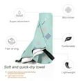 thumbnail image 5 of ZNDUO Beach Towel, Blue Memphis Style Elements Pattern Oversized Quick Dry Bath Towel - 27.5"x55", 5 of 8