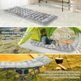 thumbnail image 4 of LYYHTY Camping Cot Mattress, Sleeping Cot Pad with Soft and Breathable Crystal Velvet, 75” x 27.5” Lightweight Comfortable Camping Cot Pad for Outdoor Hiking Vacation Traveling,Gray, 4 of 6