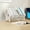 White, variant on AUHomi Stainless Steel Tilting Desk Bookshelf Organizer for Book Lover and Record Holder, Desktop Storage Book Rack for Magazine/CDs/Books Display, Mini Tabletop Bookcase in Office/Home/Living Room