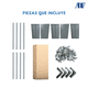 thumbnail image 4 of Estante Organizador ADF Estantería Anaquel Metálico Ajustable Rack 5 Repisas 190x84x45 cm Color Gris, 4 of 5