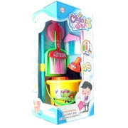 Cleaning Set Toy Broom, Dust Pan, Mop And Bucket by GIRL FUN TOYS