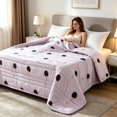 thumbnail image 6 of Yardvibe Cooling Comforter Twin Size, Cherry Print Breathable Summer Comforter for Hot Sleepers & Night Sweats, Silky Smooth Cooling Blanket, Pink (E), 6 of 8