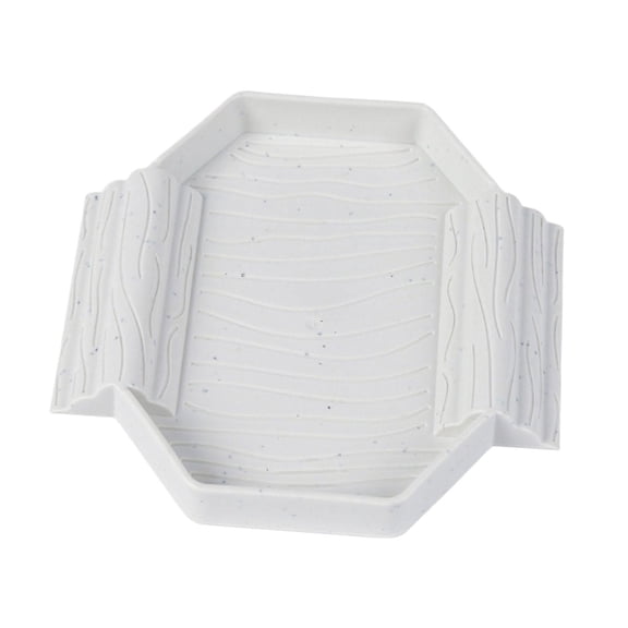 Cuenco de agua para tortugas, piscina para tortugas, decoración de pecera, paisaje, comedero para tortugas, plato de comida para tortugas serpiente Mármol