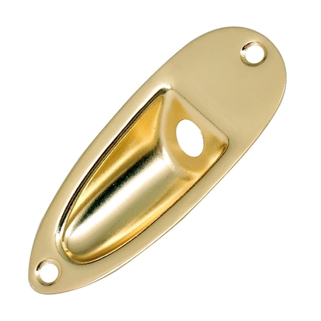 Metal Input Jack Socket Plate Guitarra Pickup With 2pcs Screws Good Quality Jack Plate For Strat Style Electric Guitars
