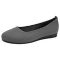 thumbnail image 6 of Ballet Flat Dress Shoes for Women 2025 Fashion Casual Knit Round Toe Slip on Low Wedges Comfort Walking Heels, 6 of 7