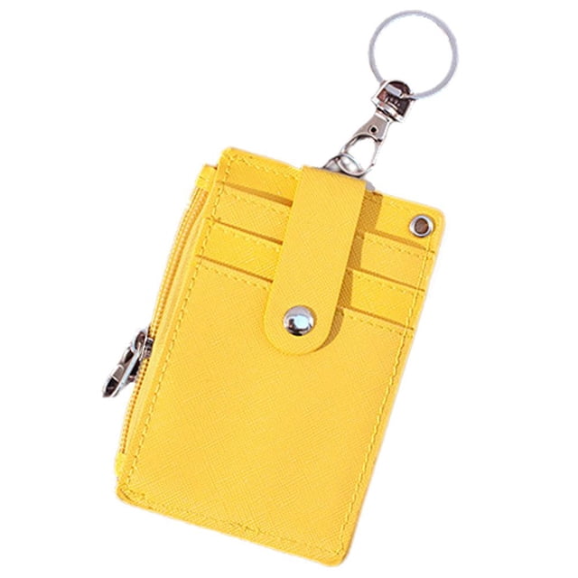 TQEHS Lindo tarjetero de dibujos animados para evitar pérdidas, práctico estuche colorido para tarjetas I6N0