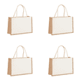 thumbnail image 1 of 4uds. Bolsa de compras de arpillera, organizador de almacenamiento de comestibles reutilizable, bolsos (S), 1 of 2