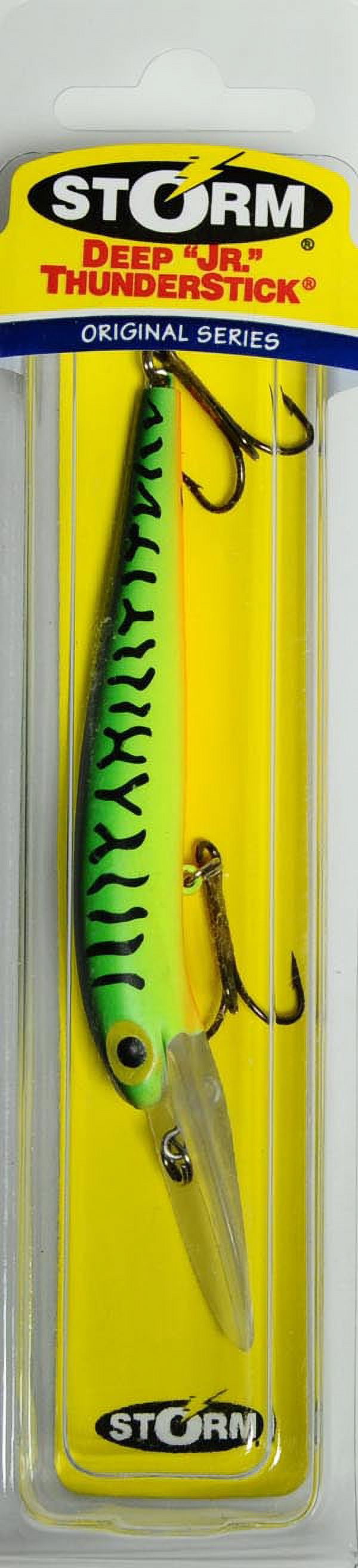 (2 pack) Storm Original Jr. Thunderstick Deep Jerkbait 3 1/2" Fishing Lure 5/16oz Hot Tiger