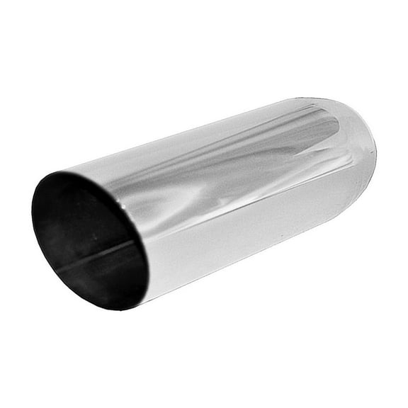 Brand New Polished Stainless 15 Degree Angle Cut Exhaust Tip 3" IN 4" O 12" L