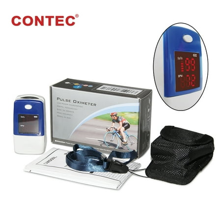 Finger Oximeter - Pulse Oximeter Oximetry Oxygen saturation SPO2 Monitor with Pouch Lanyard