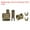 Bronze Tone, variant on Uxcell Zipper Repair Kits, Retainer Box Insertion Pins, Top Bottom Stops, Slider Retainers for Bags Coats Zippers Replacing, Silver Tone #5