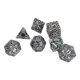 thumbnail image 2 of Dados poliédricos, 7 piezas, patrón grabado en metal, juego de rol, dados, dados poliédricos de metal, tecnología avanzada, 2 of 12