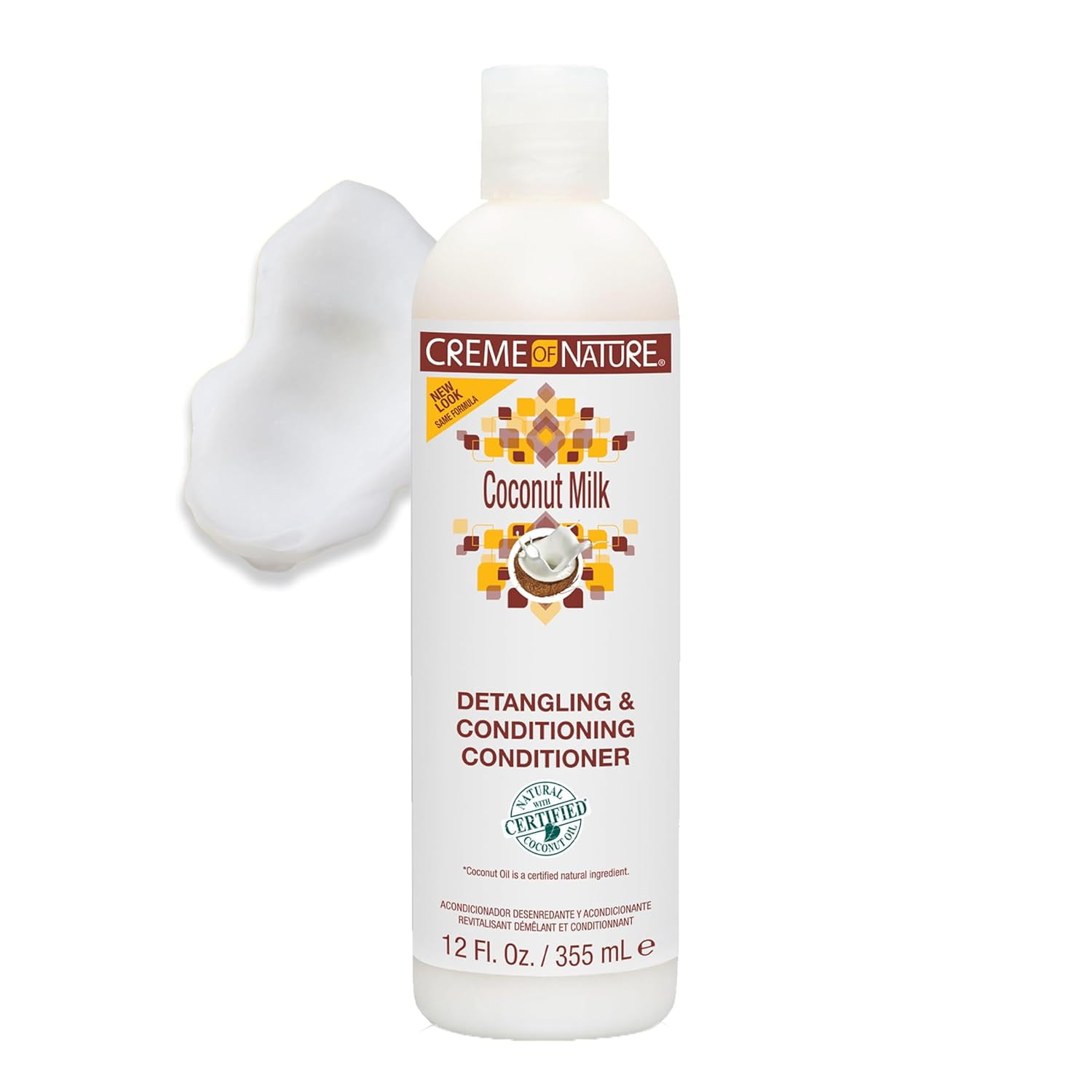 Creme of Nature Coconut Milk Detangling Conditioner 12 oz (Pack of 6)
