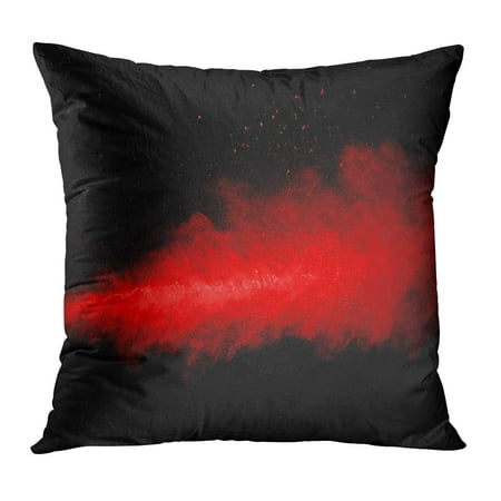 ECCOT Colorful Apocalypse Abstract Powder Splatted Freeze Motion of Red Exploding Throwing Color Multicolor Pillowcase Pillow Cover Cushion Case 20x20
