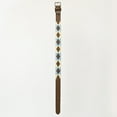 thumbnail image 3 of BAR H EQUINE Western Genuine Leather Dog Collar Embroidered Beige & Light Blue, 3 of 6