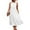 White, variant on Women's Halter Neck Sleeveless Beach Dress Color Block Solid Print Loose Fit Sundress with Side Slits and Back Tie for Pool Parties,Wine S