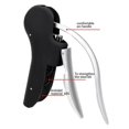 thumbnail image 3 of Bottle openers convenient bottle openers foil cutter bar lever corkscrew cork drill black, 3 of 5