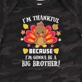 thumbnail image 4 of Inktastic Thanksgiving I'm Thankful Because I'm Gonna Be a Big Brother Boys or Girls Baby Bodysuit, 4 of 5