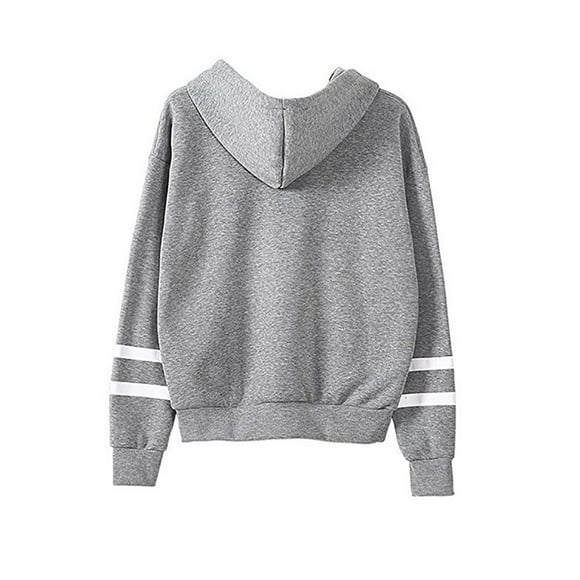 DYMADE Women's Halloween Pumpkin print Plush Long Sleeve Hooded Hoodie Sweatshirt