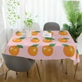 thumbnail image 3 of Yayeee Tablecloths 54" x 72" Rectangle Wrinkle Resistant Party Table Cover, Cute Oranges, 3 of 8