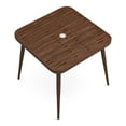 thumbnail image 4 of Darver Aluminum Patio Dining Table with Umbrella Hole, Walnut, 4 of 10