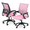 Pink, variant on OSM Mid-Back Ergonomic Mesh Office Chair with Lumbar Support, Height-Adjustable Swivel Computer Desk Chair for Home Office, Gaming & Study, 300 lbs Capacity, Black