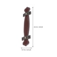 thumbnail image 4 of Shisuyan Poignées d'Armoires Traditionnelles sur Mesure Rouge Marron 5 Pcs 6.3*1.2 Po, 4 of 8
