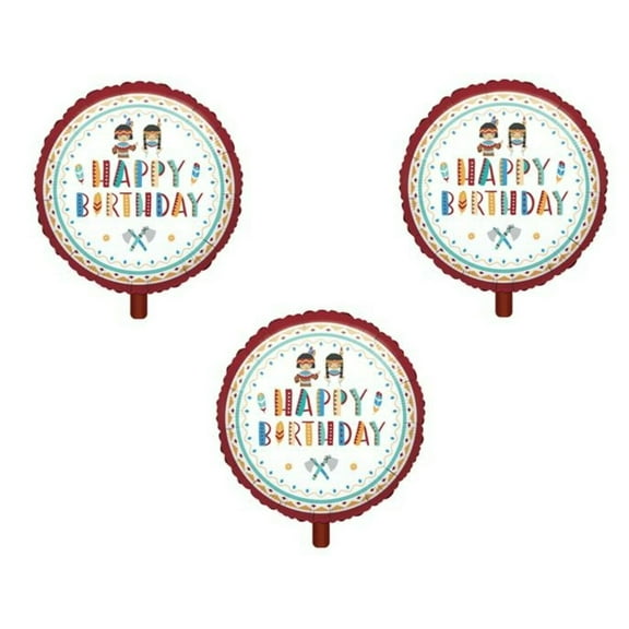 Teepees &Tomahawks  Village Set of 3 Birthday Party balloons decorations supplies Cowboys