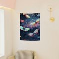 thumbnail image 4 of Butterflies Night Sky Tapestry Wall Art, Aesthetic Home Decor for Bedroom and Living Room, Soft Polyester Fabric, HD Printing, Multiple Sizes 30 * 40in, 4 of 5