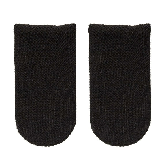 Mobile Gaming Finger Sleeve, Breathable Anti-Slip Thumb Sleeve Sock, Black - Pack of 2
