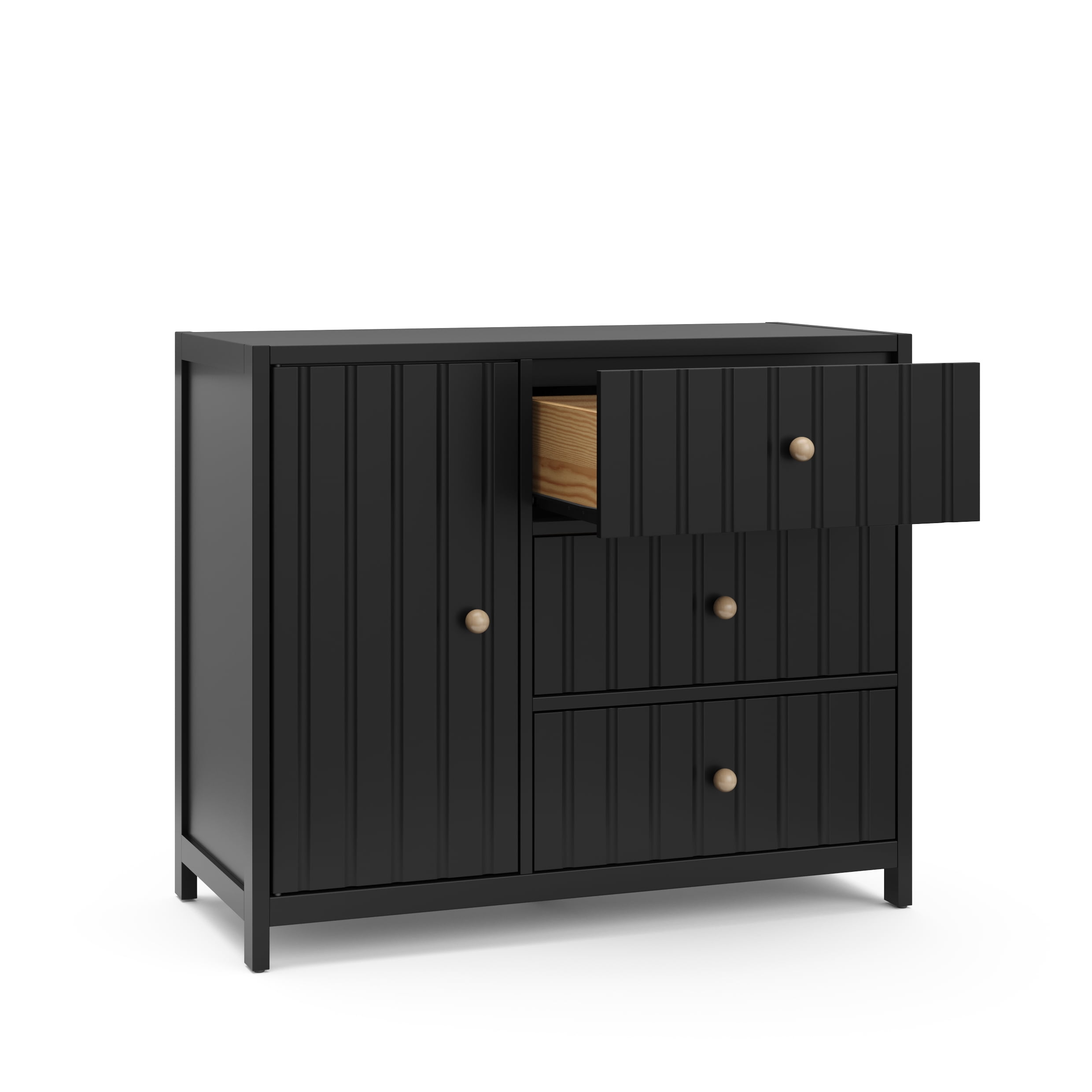 Graco Teddi 3 Drawer Nursery Combo Dresser, Black
