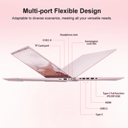 RNRUO 15.6 Pink Laptop Computer, 8GB RAM 256GB SSD, Intel 6500Y with 2 Cores, up to 3.4GHz, FHD Display, Office 2024, WiFi5 BT5.0, PC Laptop for Business, Student, Office
