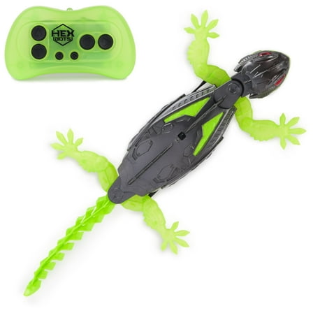 HEX BOTS Wall Crawler Gecko, Rechargeable Remote Control Robot Kids Toys, Climbs up Walls for Prank Toys & Games, RC Robot Toys for Boys & Girls Ages 4 & Up