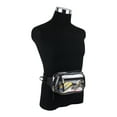 thumbnail image 4 of Eastsport Unisex Clear Stadium Approved Crossbody Media Bag, Black Trim, 4 of 8