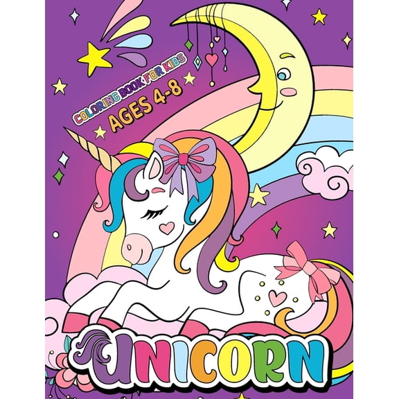 Unicorn Coloring Book: Magical Unicorn Coloring book for kids age 4-8, (Paperback)