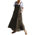 thumbnail image 2 of Celmia Robe Longue Sans Manches à Bretelles Imprimé Floral Poches en Lin Ample, 2 of 8