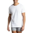 thumbnail image 4 of Fruit of the Loom Men's Crafted Comfort Crew Undershirts, 3-Pack, 4 of 10