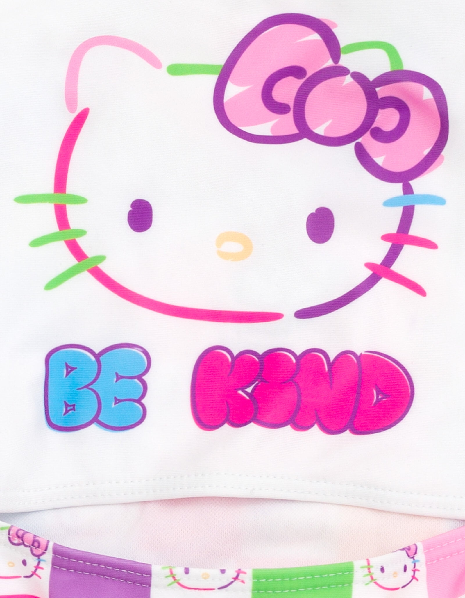 Hello Kitty Polyester Sun Protection Stretch One Piece Swimsuits (Girl's 5-6)